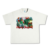 Pistachio merry christmas santa polar express Urban Heavy Tee - FaDigitalArtStudio