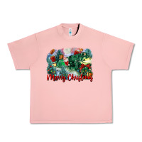 Salmon merry christmas santa polar express Urban Heavy Tee - FaDigitalArtStudio