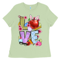 Matcha Easter love Teacher Ladies Tee - OliviaCreatesArt