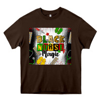 Chocolate Brown black nurse magic Heavy Core Tee - CowGirlArtShop