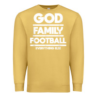 Antique Gold god family football christian faith shirt Premium Sweatshirt - baoMotion