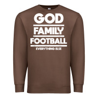 Chestnut god family football christian faith shirt Premium Sweatshirt - baoMotion