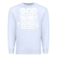 White god family football christian faith shirt Premium Sweatshirt - baoMotion