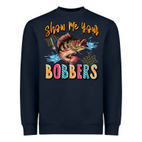 Navy show me your bobbers Heavyweight Sweatshirt - JahusDesignShop