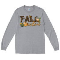 Heather Grey fall in love Long Sleeve Tee - BundleAndBundleShop