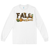 White fall in love Long Sleeve Tee - BundleAndBundleShop