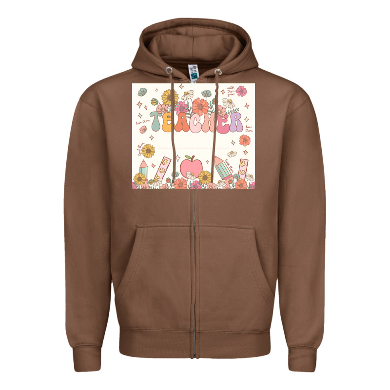 Teacher Custom Name Zipper Hoodie by JahusDesignShop | Teevron