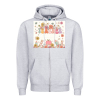 Heather Grey teacher custom name Zipper Hoodie - JahusDesignShop