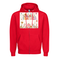 Red teacher custom name Zipper Hoodie - JahusDesignShop
