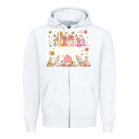 White teacher custom name Zipper Hoodie - JahusDesignShop