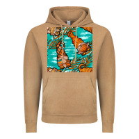 Vintage Camel fall gnomes seamless pattern Vintage Hoodie - BundleAndBundleShop