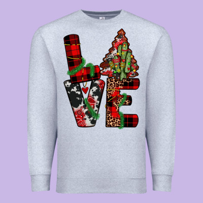 Christmas Love Premium Sweatshirt Designed By Jahusdesignshop