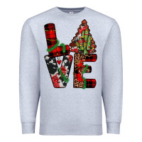 Heather Grey christmas love Premium Sweatshirt - JahusDesignShop