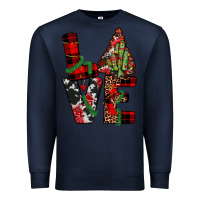 Navy christmas love Premium Sweatshirt - JahusDesignShop