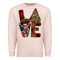 Pale Pink christmas love Premium Sweatshirt - JahusDesignShop