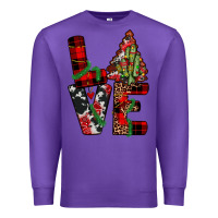 Purple christmas love Premium Sweatshirt - JahusDesignShop