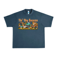 Midnight Navy thanksgiving tis' the season with trucks bbs Urban Heavy Tee - BundleAndBundleShop