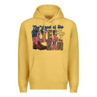Antique Gold the land yee the home of the haw Premium Hoodie - RacoonDesign