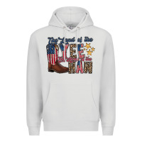 Dove Grey the land yee the home of the haw Premium Hoodie - RacoonDesign