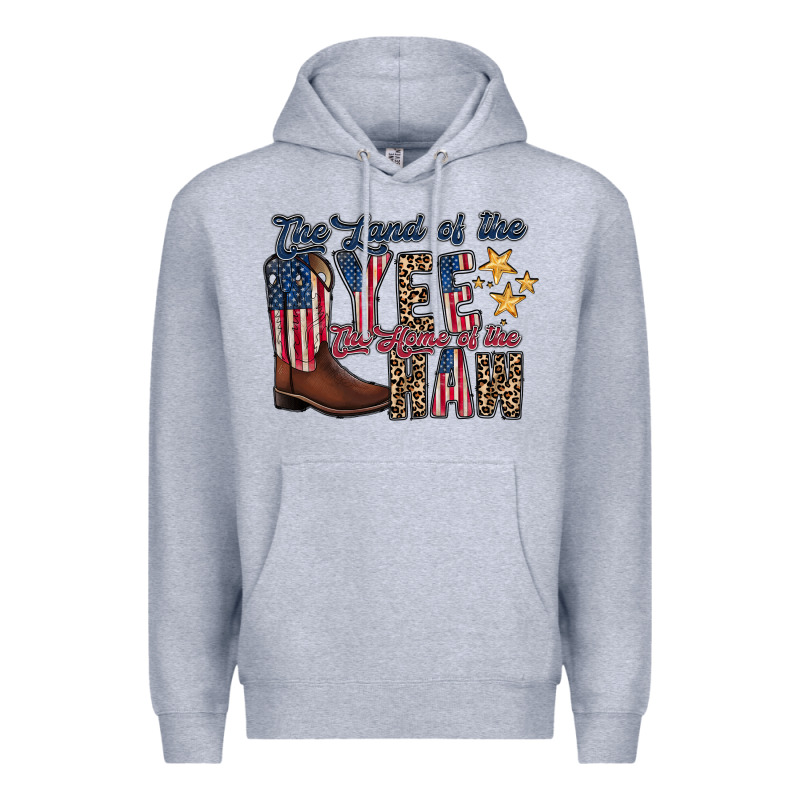 The Land Yee The Home Of The Haw Premium Hoodie by RacoonDesign | Teevron