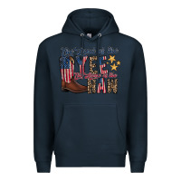 Navy the land yee the home of the haw Premium Hoodie - RacoonDesign