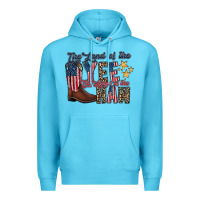 Ocean Blue the land yee the home of the haw Premium Hoodie - RacoonDesign