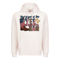 Pale Pink the land yee the home of the haw Premium Hoodie - RacoonDesign