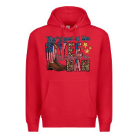 Red the land yee the home of the haw Premium Hoodie - RacoonDesign