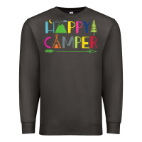 Smoke camping arrow camper happy summer camp camping kids 635 Premium Sweatshirt - baoMotion