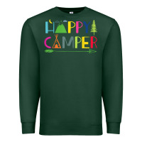 Sports Green camping arrow camper happy summer camp camping kids 635 Premium Sweatshirt - baoMotion