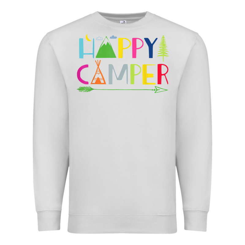 Camping Arrow Camper Happy Summer Camp Camping Kids 635 Premium Sweatshirt by baoMotion | Teevron
