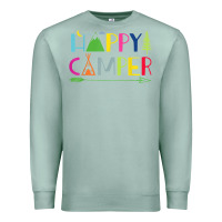 Seafoam camping arrow camper happy summer camp camping kids 635 Premium Sweatshirt - baoMotion