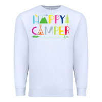White camping arrow camper happy summer camp camping kids 635 Premium Sweatshirt - baoMotion