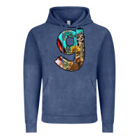 Vintage Denim farm life alphabet lowercase letters g Vintage Hoodie - BundleAndBundleShop
