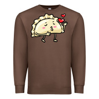 Chestnut pierogi lovers t  shirt pierogi kawaii emoticon polish food dyngus day Premium Sweatshirt - baoMotion