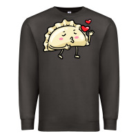 Smoke pierogi lovers t  shirt pierogi kawaii emoticon polish food dyngus day Premium Sweatshirt - baoMotion