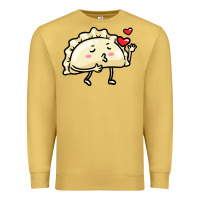 Antique Gold pierogi lovers t  shirt pierogi kawaii emoticon polish food dyngus day Premium Sweatshirt - baoMotion