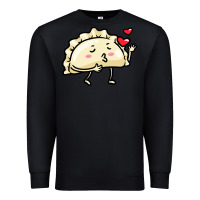 Black pierogi lovers t  shirt pierogi kawaii emoticon polish food dyngus day Premium Sweatshirt - baoMotion