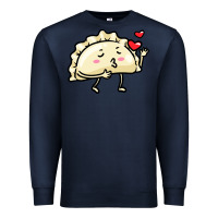 Navy pierogi lovers t  shirt pierogi kawaii emoticon polish food dyngus day Premium Sweatshirt - baoMotion