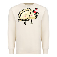 Sandshell pierogi lovers t  shirt pierogi kawaii emoticon polish food dyngus day Premium Sweatshirt - baoMotion