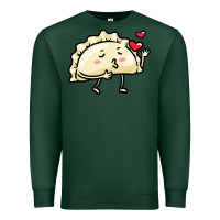 Sports Green pierogi lovers t  shirt pierogi kawaii emoticon polish food dyngus day Premium Sweatshirt - baoMotion