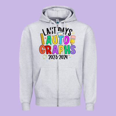 Last Days Auto Graphs Zipper Hoodie Designed By Jahusdesignshop