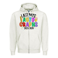 Oatmeal Heather last days auto graphs Zipper Hoodie - JahusDesignShop
