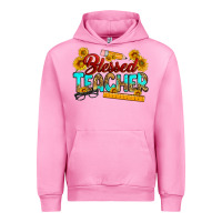 Fuchsia Pink blessed teacher Urban Hoodie - RanaPortraitStore