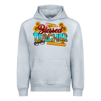 Heather Grey blessed teacher Urban Hoodie - RanaPortraitStore