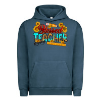 Pigment Midnight Navy blessed teacher Urban Hoodie - RanaPortraitStore
