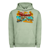 Pigment Oil Green blessed teacher Urban Hoodie - RanaPortraitStore