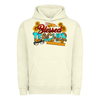 Pigment Pistachio blessed teacher Urban Hoodie - RanaPortraitStore