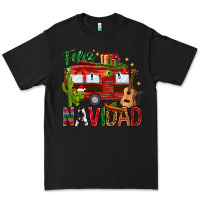 Black Feliz Navidad Christmas Mexico Premium Tee - HowdyJamesFarm