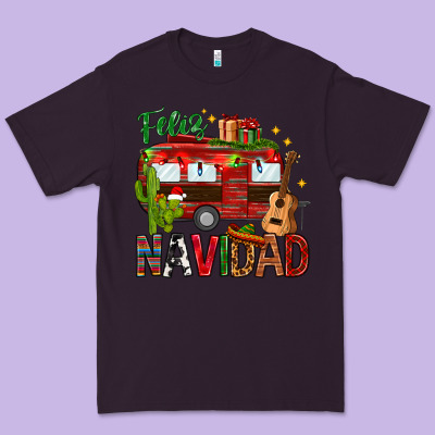 Feliz Navidad Christmas Mexico Premium Tee Designed By Howdyjamesfarm